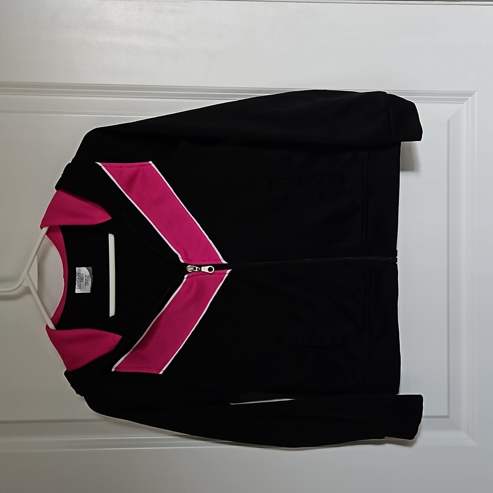 Girls Danskin Now Size Large 10-12 Zippered Jacket with Hood Pockets T10
